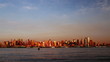 Manhattan skyline at sunset, time lapse