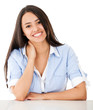 Happy casual woman