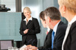 Business - Präsentation in einem Team