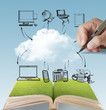 open book of cloud network