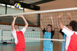 Indoor volleyball match