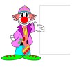 clown presenting circus bigtop sale