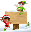 Christmas signillustration