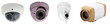 security camera on white background. Isolated