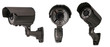 security camera on white background. Isolated