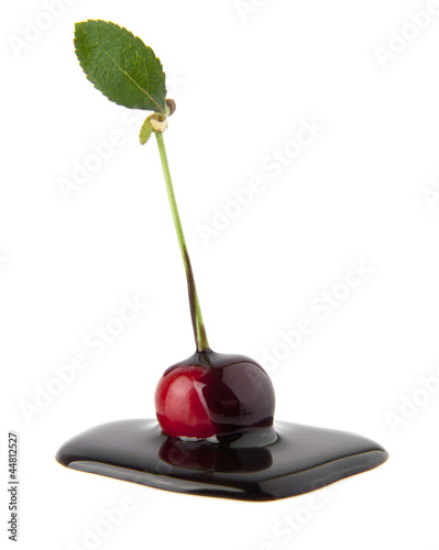 Photo: cherry in a chocolate cherry in a chocolate