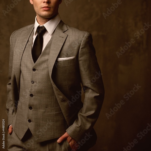 Photo: Man in classic suit Man in classic suit