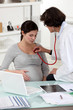 Foto: Pregnant woman at a doctor's surgery Pregnant woman at a doctor's surgery