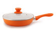 Closed frying pan with ceramic coating