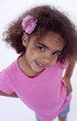 Smiling little poser girl