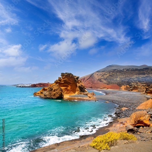 Photo: Lanzarote El Golfo Lago de los Clicos Lanzarote El Golfo Lago de los Clicos