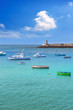 Arrecife Lanzarote boats harbour in Canaries
