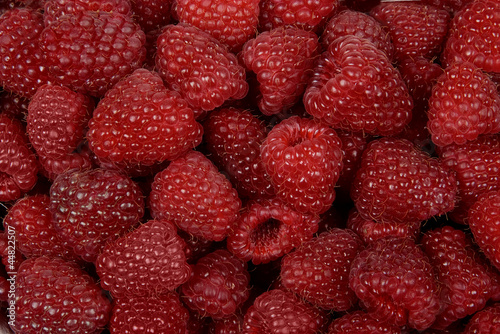 Photo: Raspberries background Raspberries background