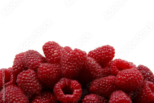 Photo: Raspberries isolated on white Raspberries isolated on white