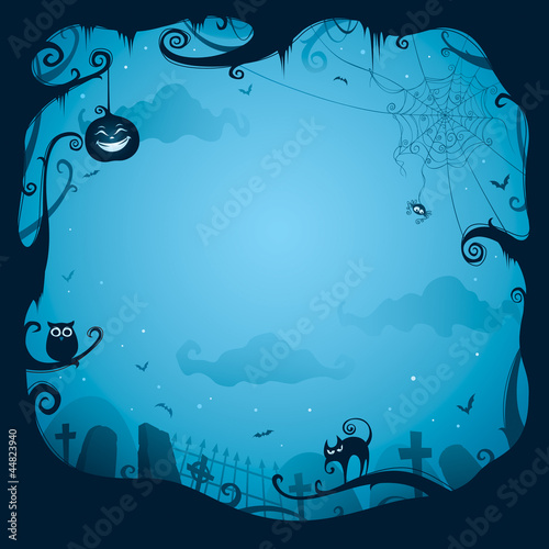 Vector: Halloween border for design Halloween border for design