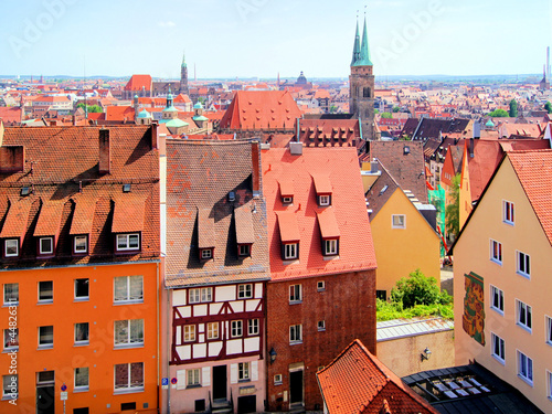 Photo: View over the the old town of Nuremberg, Germany View over the the old town of Nuremberg, Germany
