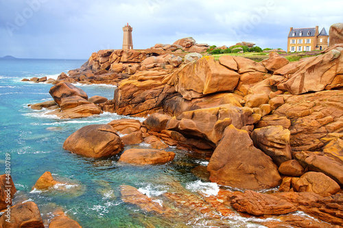 Photo: Pink Granite Coast. Brittany, France Pink Granite Coast. Brittany, France