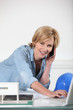 Female architect multi-tasking