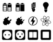 Vector: Electricity and energy icon set Electricity and energy icon set