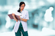 Portrait of young female doctor