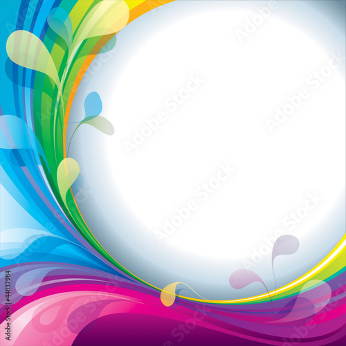 Vector: Abstract colorful frame with blank text space. Abstract colorful frame with blank text space.