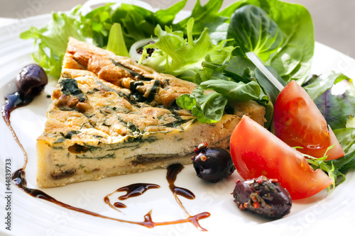 Photo: Quiche and Salad Quiche and Salad