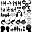 Collection of human related icons