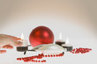 Woman putting burning Tea Light in Candlestick Holder