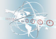 map, world, concept, time zones, clock faces, symbols