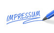 Stift- & Schriftserie: Impressum - blau