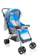 Baby pram carriage on white