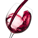Red wine pouring to wine glass - Fine Art prints