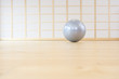 Fitness ball in gym