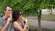 Video: Happy Friends Eating Ice Cream Happy Friends Eating Ice Cream