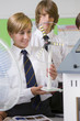 Photo: Students experimenting with model wind turbine in science class Students experimenting with model wind turbine in science class