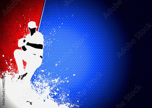 Illustration: Baseball background Baseball background