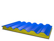 Trapezblechdach mit Dämmung Detail - 3D