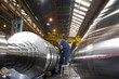 Engineer working on metal machinery