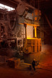 Engineer working in forged steel foundry