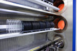 Foto: Silicon wafers being processed in machine Silicon wafers being processed in machine