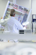 Photo: Engineer examining circuit diagram in laboratory Engineer examining circuit diagram in laboratory