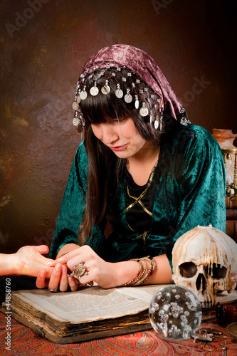 Photo: Palmister or hand-reader Palmister or hand-reader