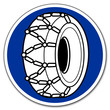schneekette schild skid chain sign