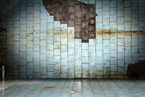 Photo: Scratch stone old dirty tile wall background Scratch stone old dirty tile wall background