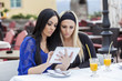 Girls with tablet
