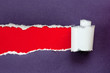 aufgerissenes papier