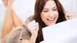 Video: Brunette Female Laptop Online Bidding Brunette Female Laptop Online Bidding