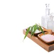 Spa Arrangement auf weißem Hintergrund