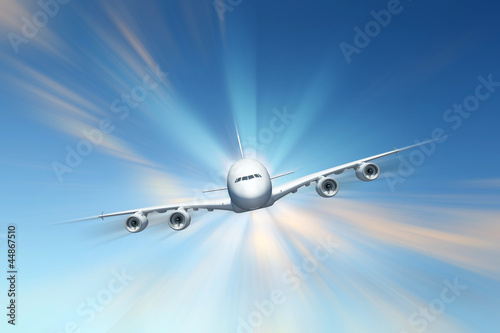 Illustration: Large passenger airplane Large passenger airplane