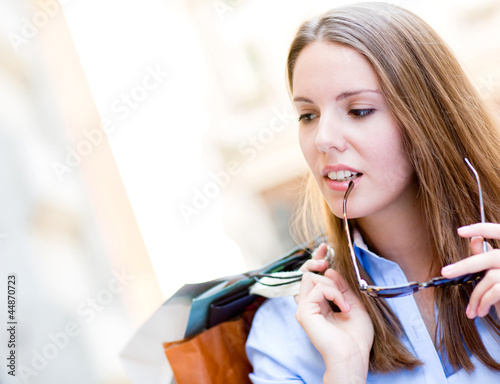 Photo: Young woman shopping Young woman shopping